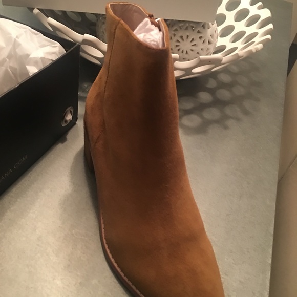 Sol Sana Cognac suede ankle boots, size 40/9.5 - Picture 5 of 8